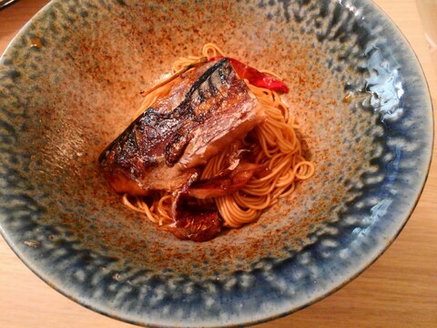 焼き鯖そうめん